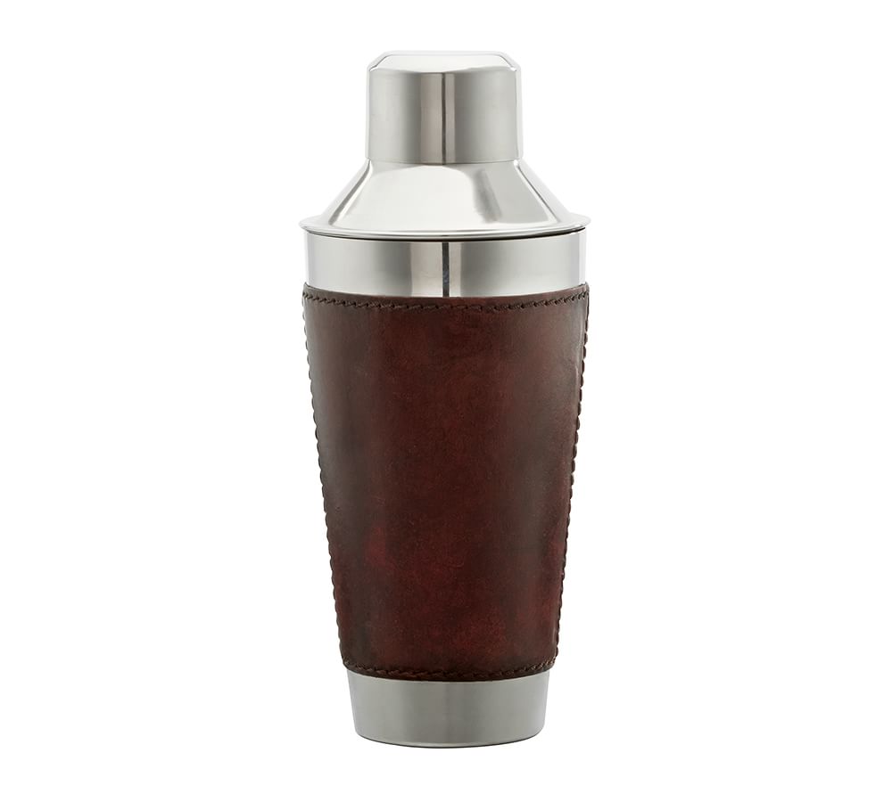leather cocktail shaker