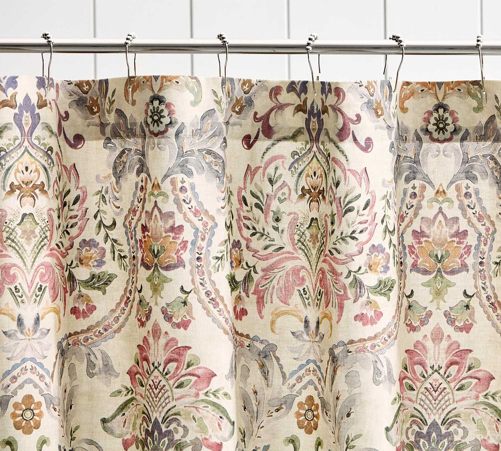 Ivana Printed Shower Curtain Pottery Barn