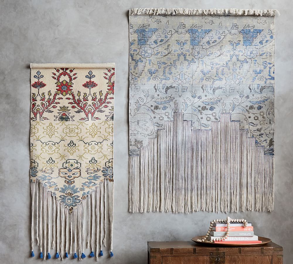 fringe tapestry wall hanging