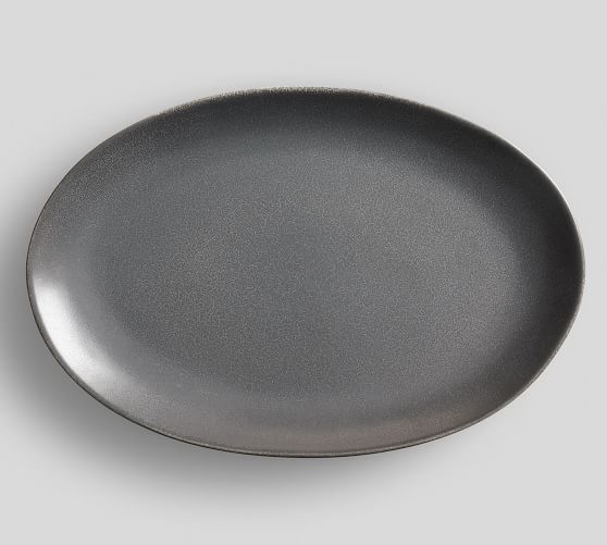 black serving platter