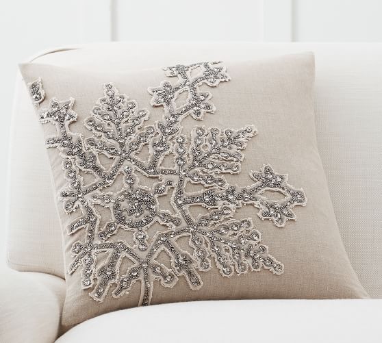 snowflake throw pillow covers