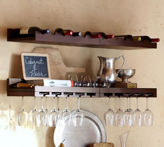 Wine Rack Floating Shelf Off 62 - Wine Rack Floating Wall Shelf With Glass Holder