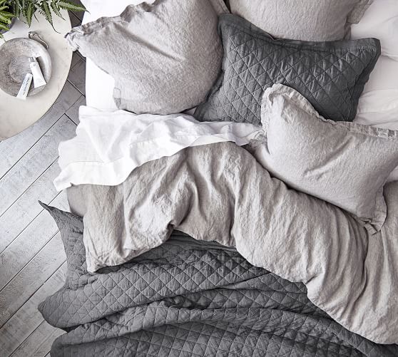 pottery barn white euro sham