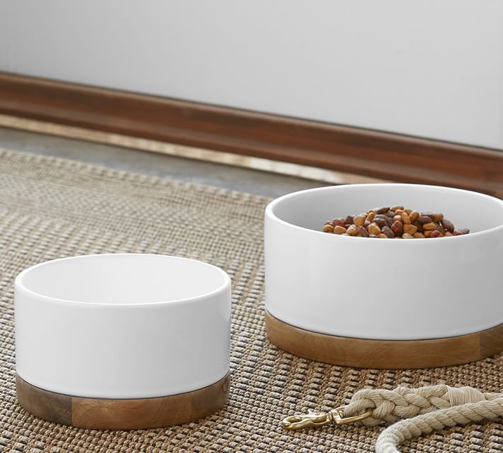 pottery barn dog bowls