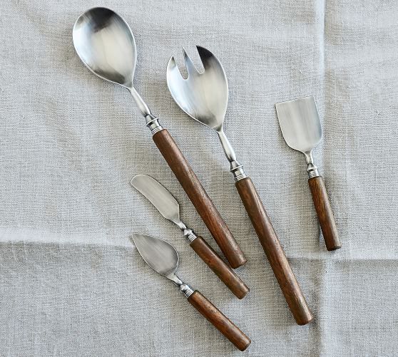 4pcs//set Cheese Knives with Wood Handle Stainless Steel Cheese Cutter #d
