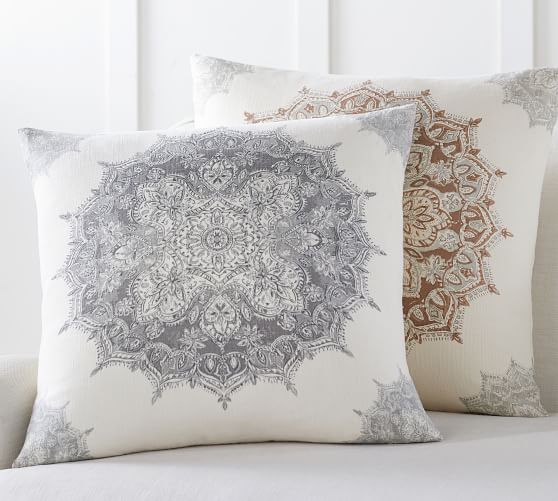 medallion pillow cover