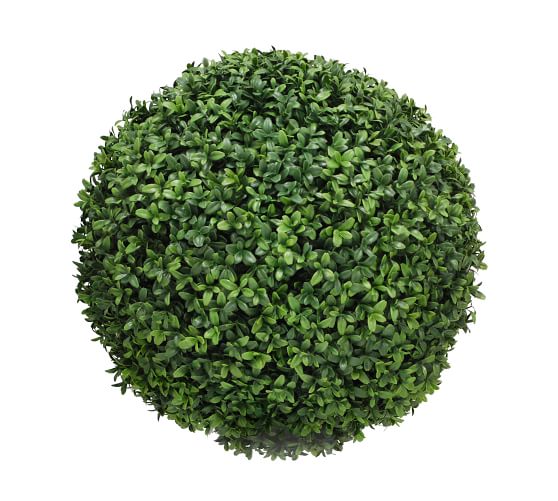 Faux Boxwood Sphere Garden Decor Pottery Barn