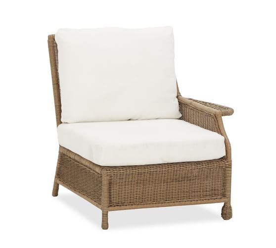 Saybrook AllWeather Wicker Outdoor Sectional Components Pottery Barn