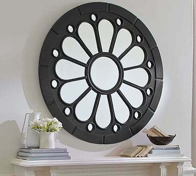 Rosette Mirror 47 Pottery Barn Rosette Mirror 47 Pottery Barn, How To Install Mirror Rosettes