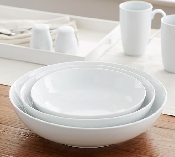 white serving bowls with lids