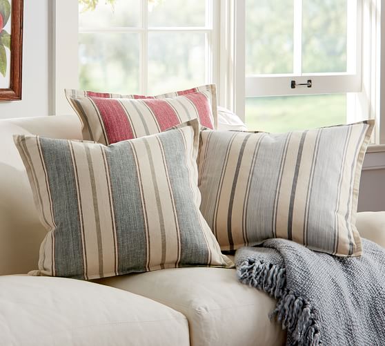 striped pillow covers