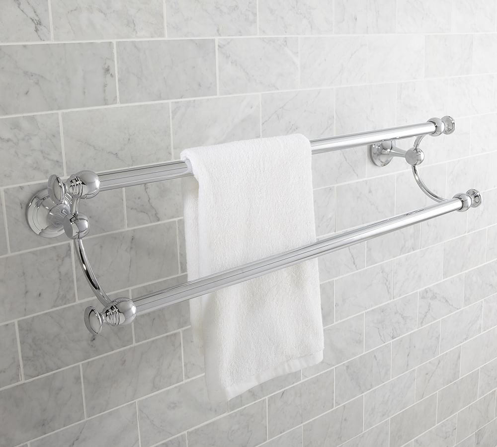 Mercer Double Towel Bar Pottery Barn