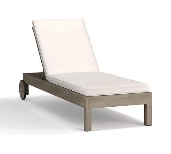 Chatham Outdoor Chaise Lounge Gray Pottery Barn