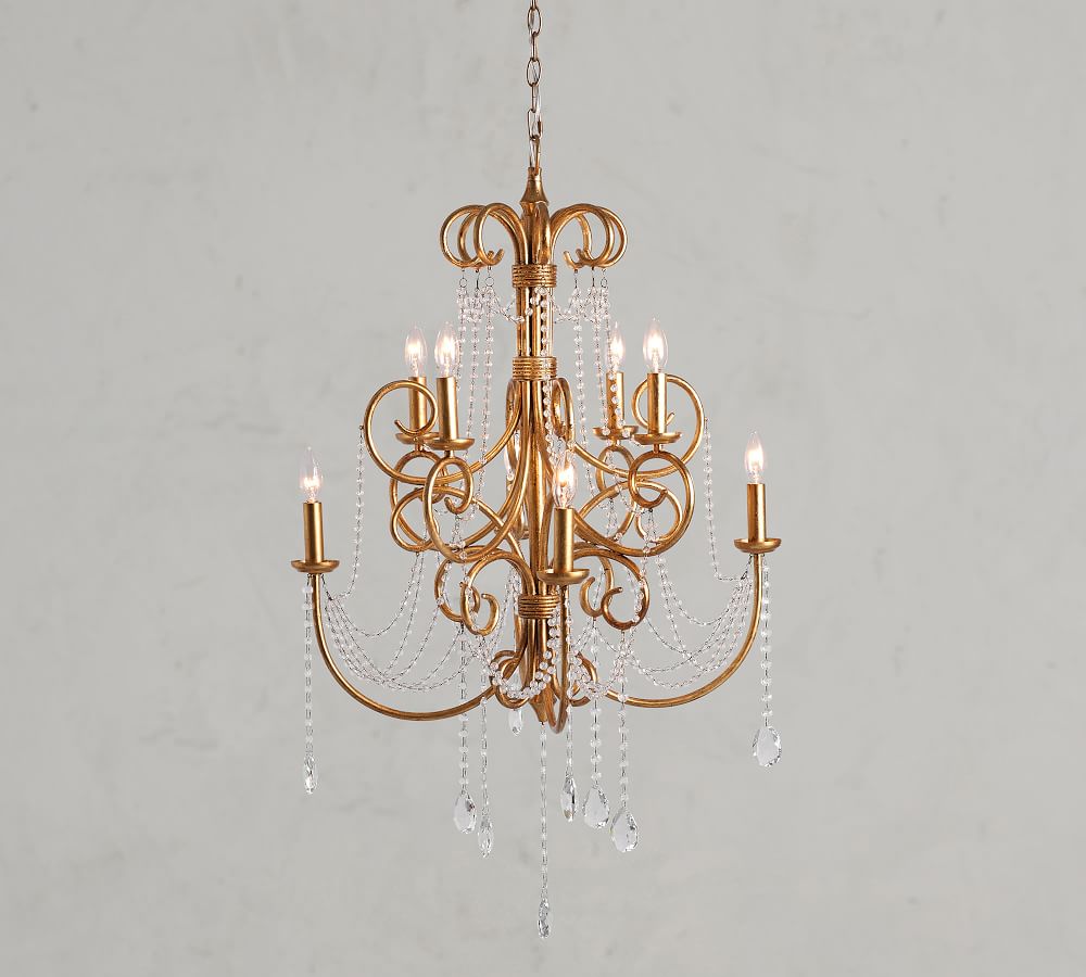 Luciana Crystal Chandelier Pottery Barn Luciana Crystal Chandelier Pottery Barn