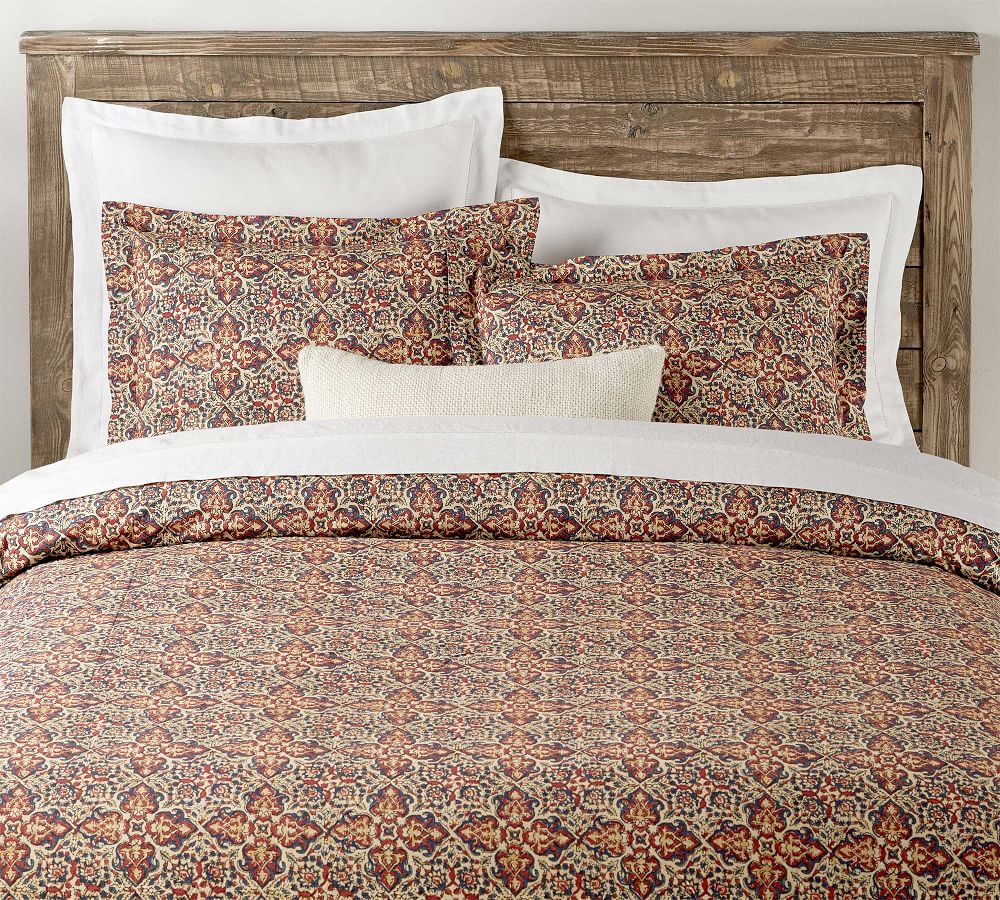 POTTERY BARN SELENA KING-CAL KING DUVET COVER W 2 EURO PILLOW SHAMS NEW 3 PIECE