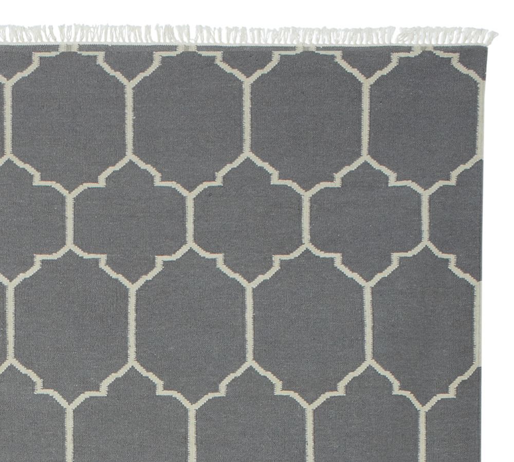 Gray Quincy Kilim Rug Patterned Rugs Pottery Barn