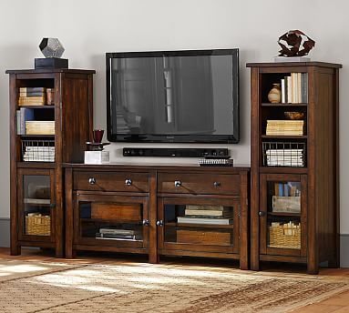 Benchwright Media Console Pottery Barn