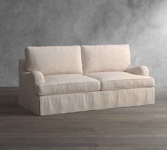 Rolled Arm Sofa Cover Off 63, Pb Comfort Roll Arm Slipcovered Sleeper Sofa