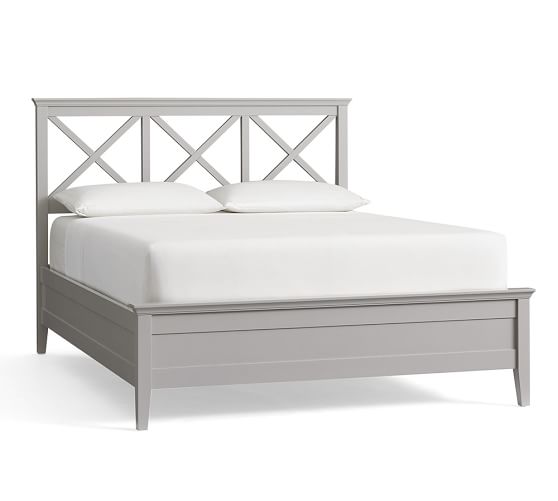 Clara Lattice Platform Bed Pottery Barn