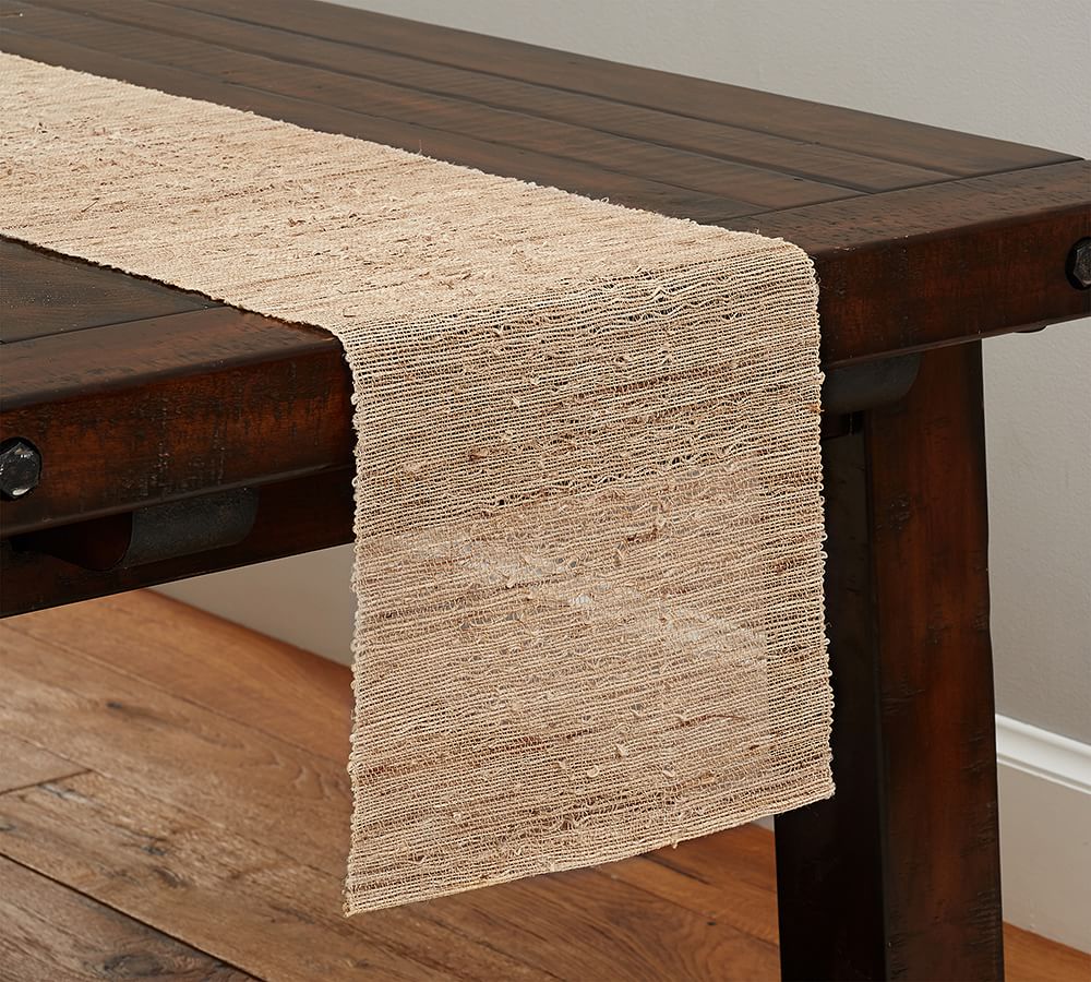 Nubby Handwoven Hemp Table Runner Pottery Barn Nubby Handwoven Hemp Table Runner Pottery Barn