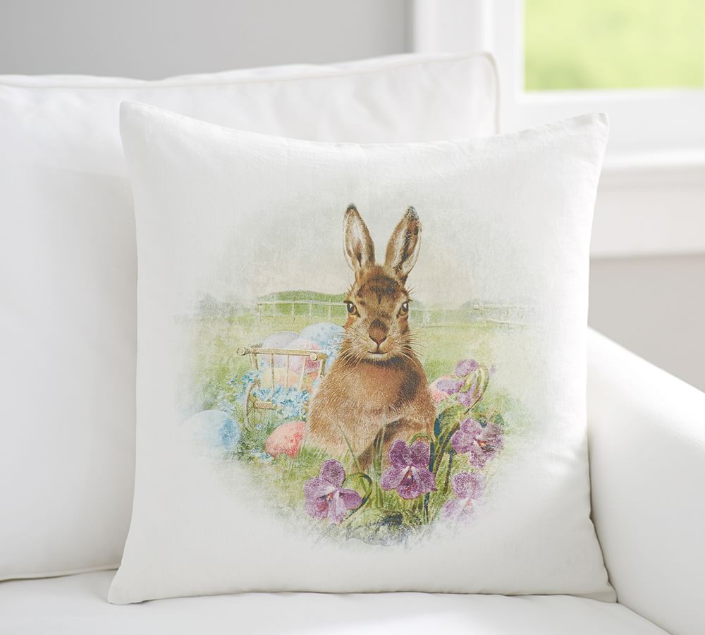 pottery barn bunny pillow cover