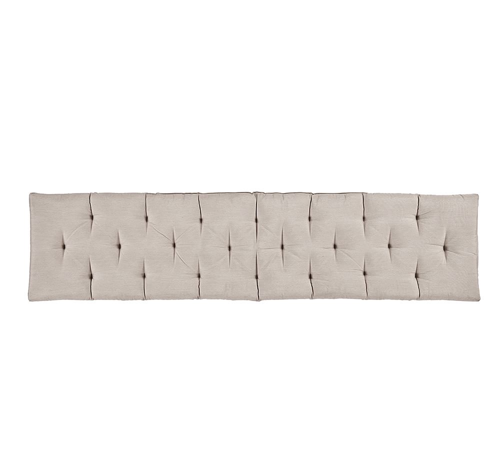 Wade Entry Bench Cushion, Large, Solid Cadet Gray Pottery Barn