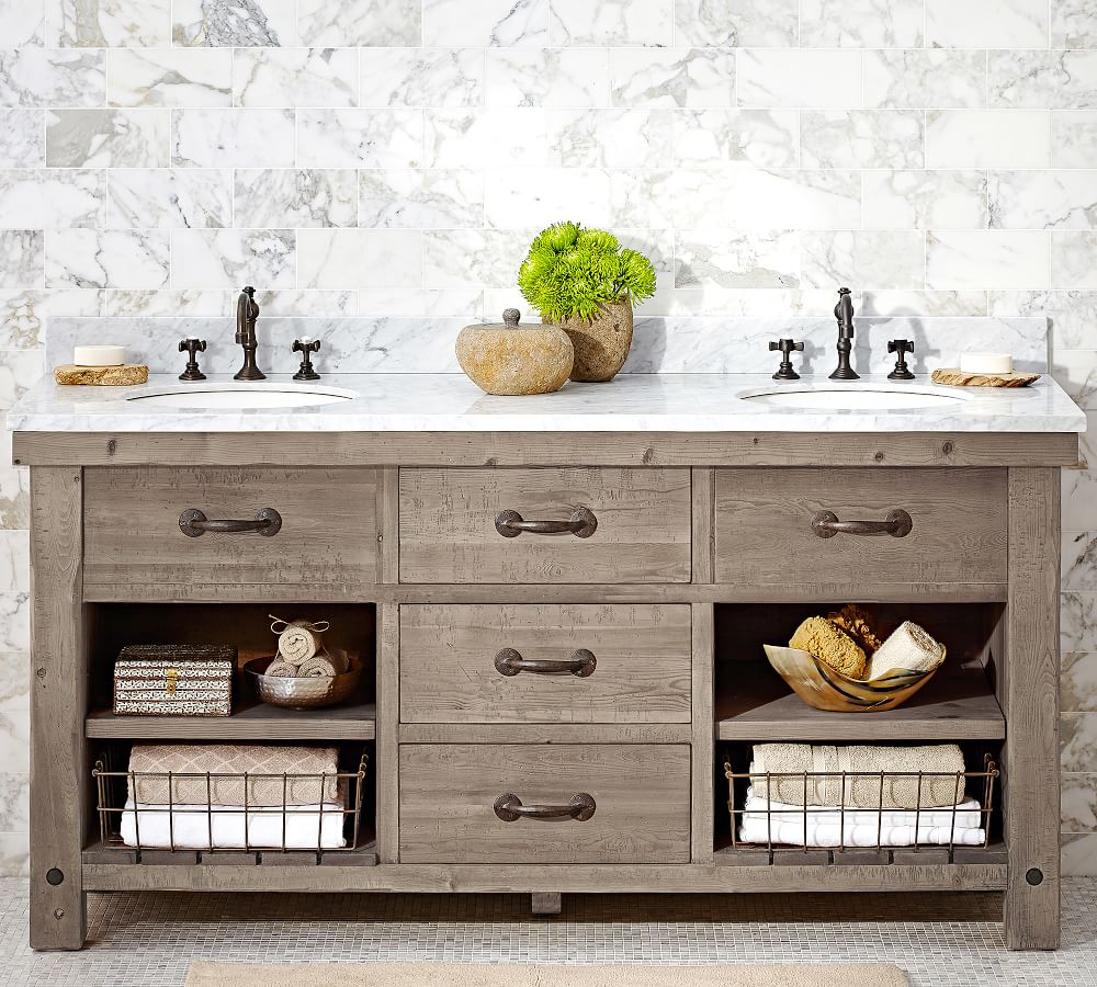 Benchwright 72 Double Sink Vanity Pottery Barn