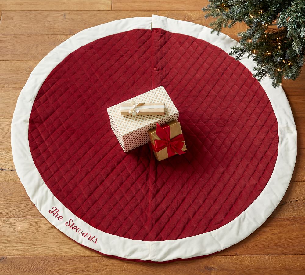 Pottery Barn Velvet Tree Skirt 