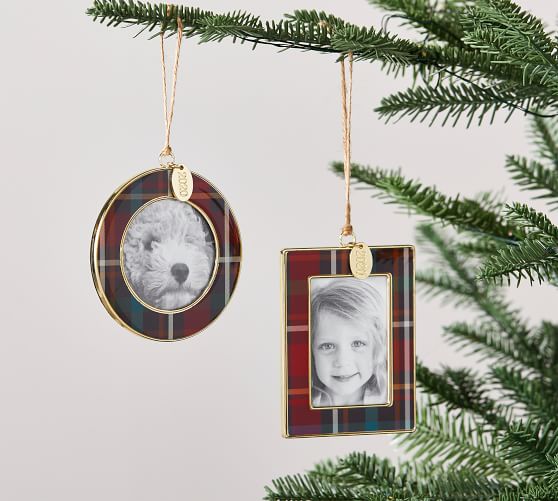 The Holiday Collection Plaid Picture Frame Ornament
