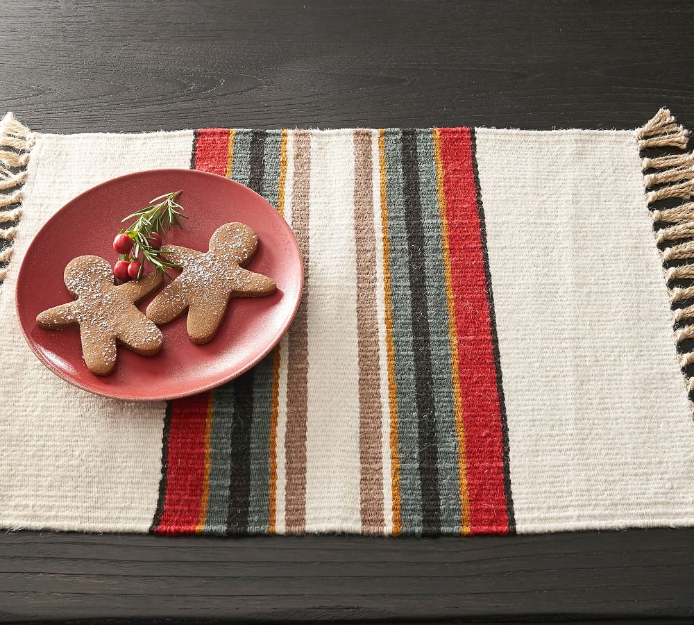 Pendleton Yakima Striped Handwoven Jute Placemats Pottery Barn