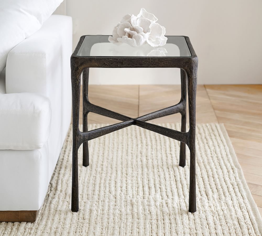 Bodhi 20 Square Metal End Table Pottery Barn