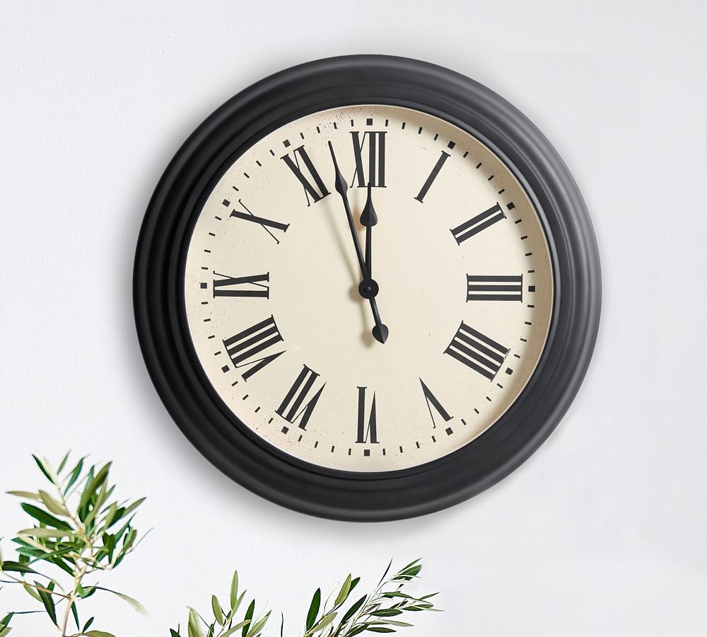 Caroline Oversized Wall Clocks Pottery Barn