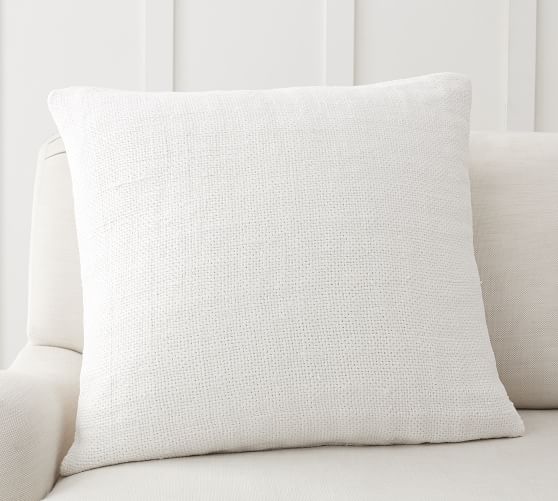 white linen pillow