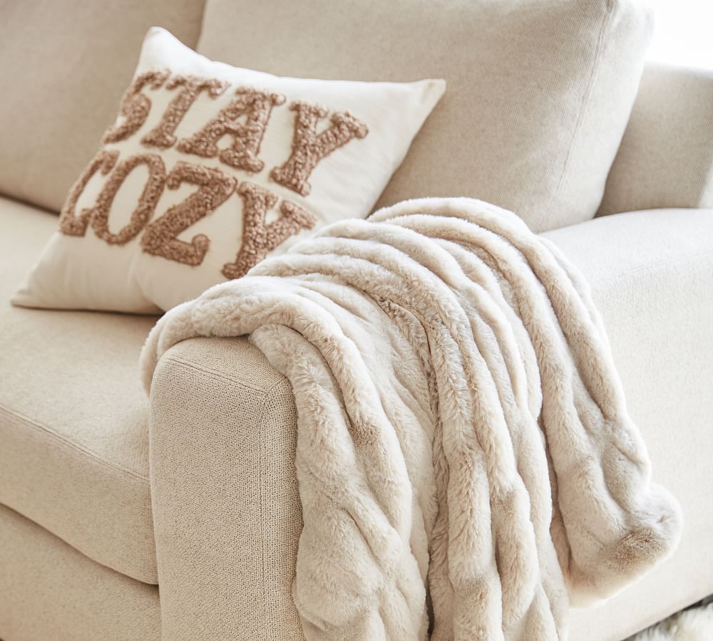 cozy teddy faux fur pillow covers