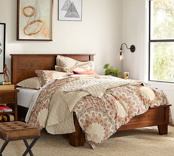 Sumatra Ii Bed Wooden Beds Pottery Barn, Pottery Barn King Bedding