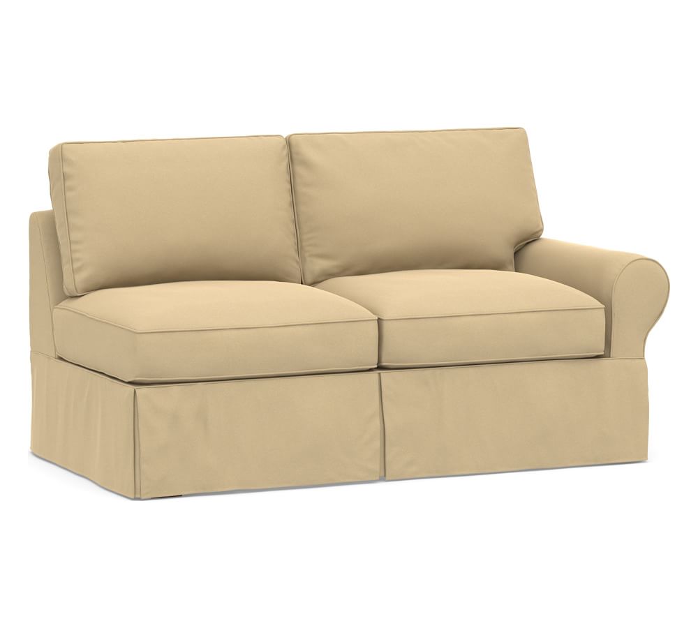 Pb Basic Slipcovered Right Arm Loveseat