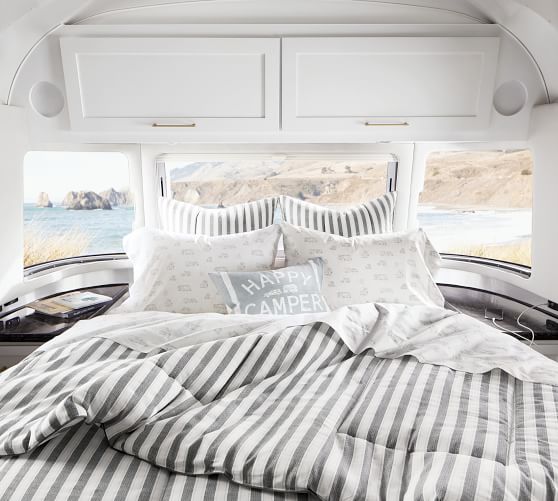 Airstream Del Mar Organic Cotton Sheet, Camper Queen Bed Sheets