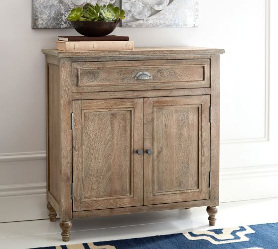 Small Storage Sideboard 50, Narrow Cabinet With Shelves And Doors