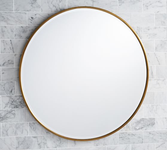 Vintage Round Mirror Pottery Barn Vintage Round Mirror Pottery Barn, Round Mirror Antique Brass