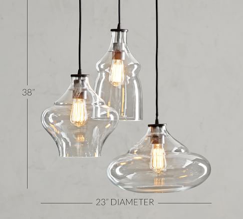Mccarthy 3 Light Glass Pendant, How To Find Replacement Glass For Light Fixture