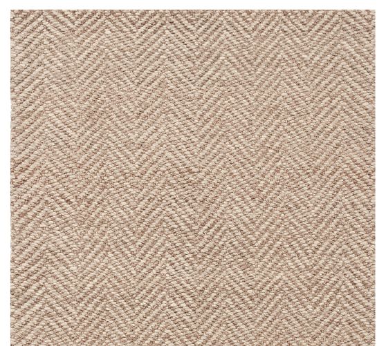Chevron Hand Loomed Wool/Jute Rug Pottery Barn