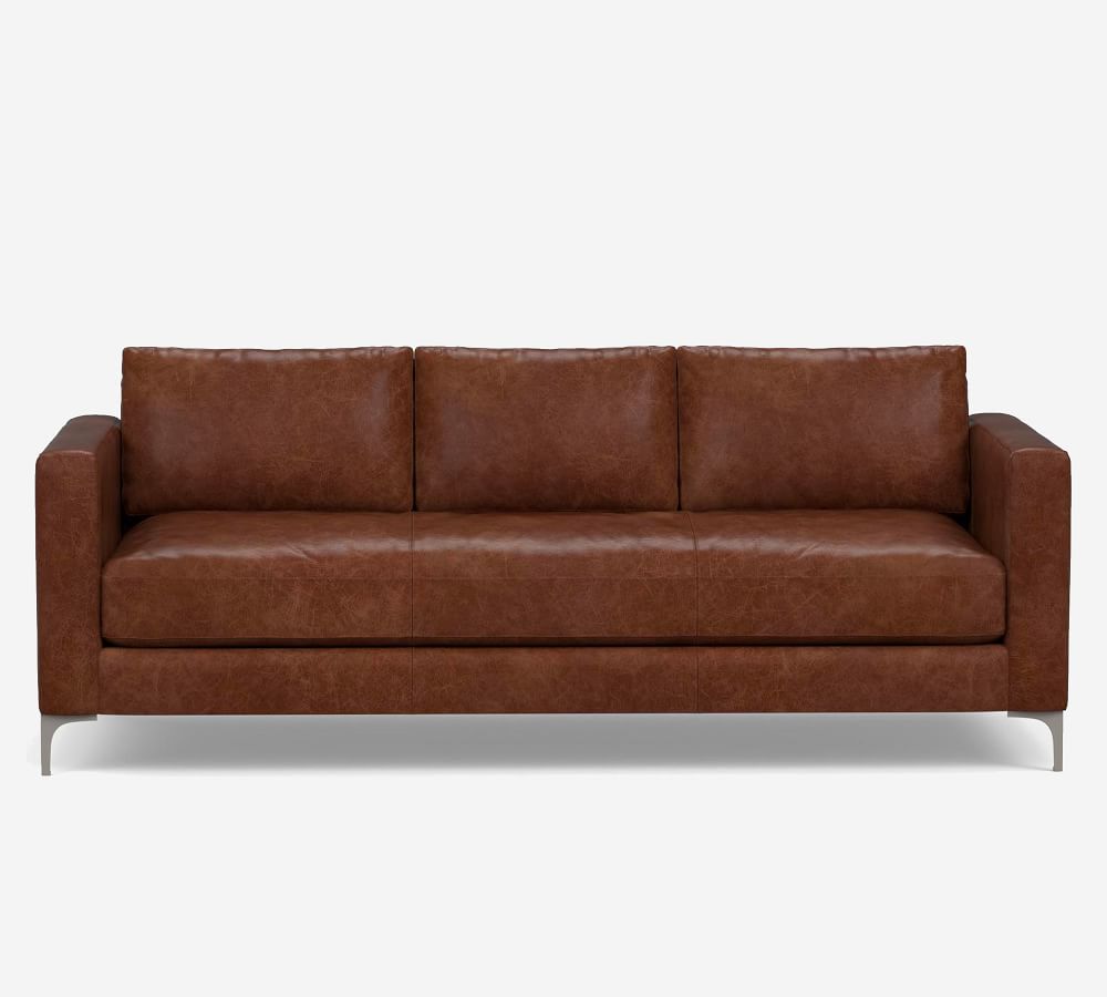 Jake Leather Sofa Pottery Barn