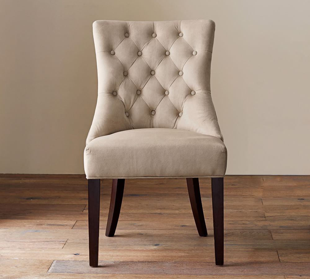 Hayes Tufted Upholstered Dining Chair | Pottery Barn