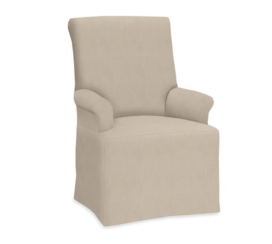 Pb Comfort Roll Dining Chair Cover, Dining Armchair Slipcovers