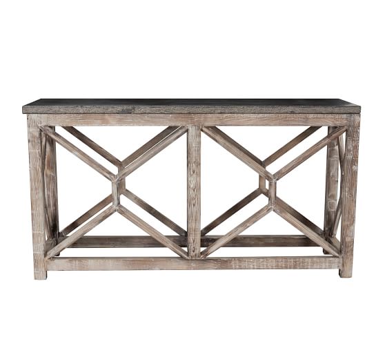 Bluestone 66 5 Reclaimed Wood Console Table Pottery Barn