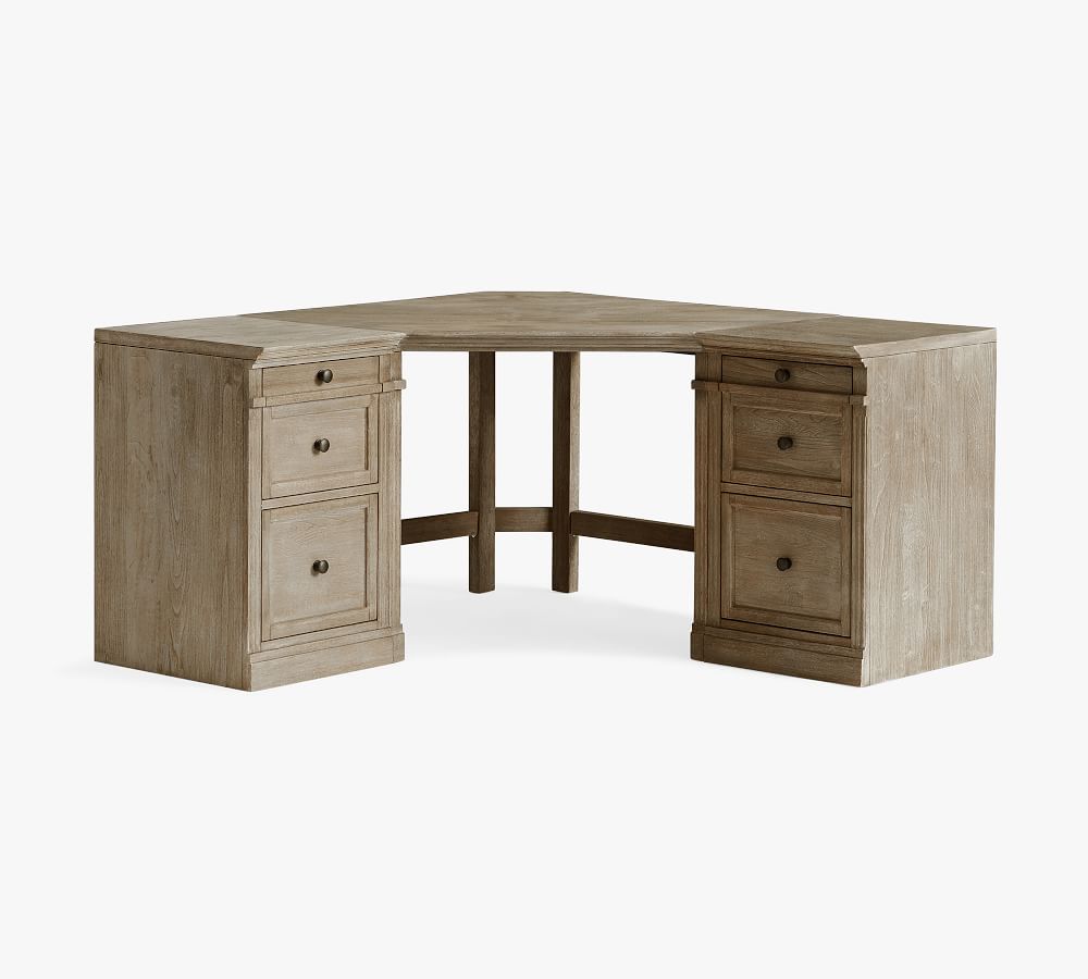 Livingston Corner Desk with Drawers Pottery Barn