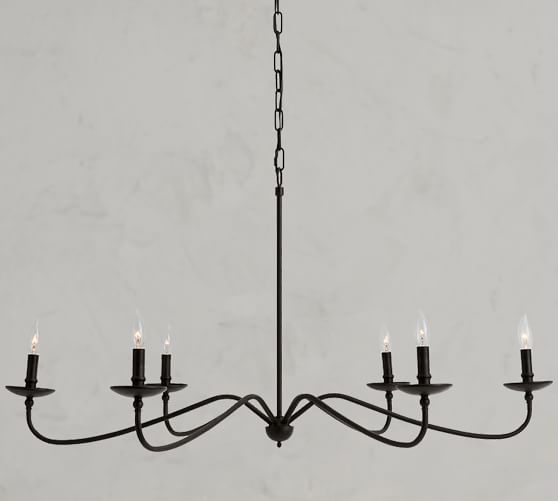 Lucca Iron Chandelier Pottery Barn, Pottery Barn Outdoor Chandelier