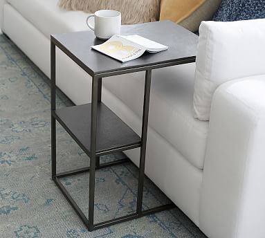 Duke 20 Rectangular Metal C Table Pottery Barn