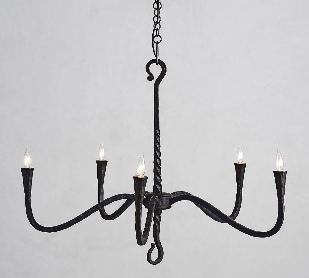 black chandelier pottery barn