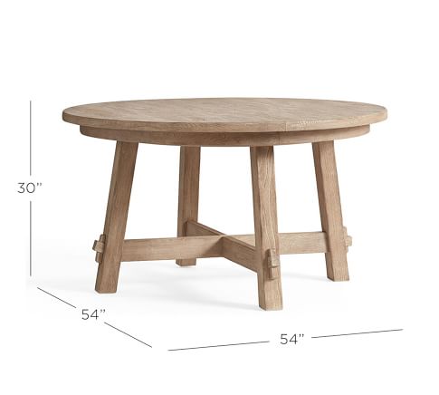Toscana Round Extending Dining Table, Tuscan Round Dining Table